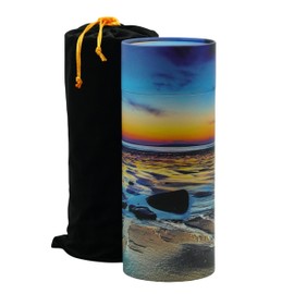 Biodegradable Paper Urn for Scattering Ashes, Scattering Tube for Human Ashes (Ocean, Adult 13")