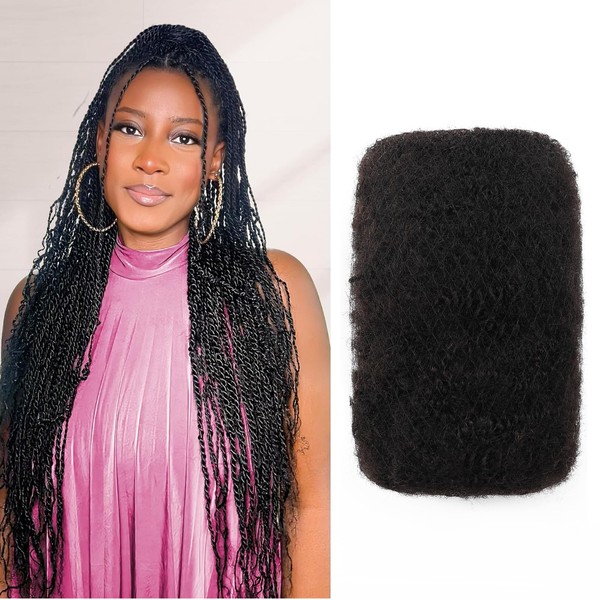 EV&ET Afro Kinkys Bulk Human Hair, Fluffy Soft Kinky Curly