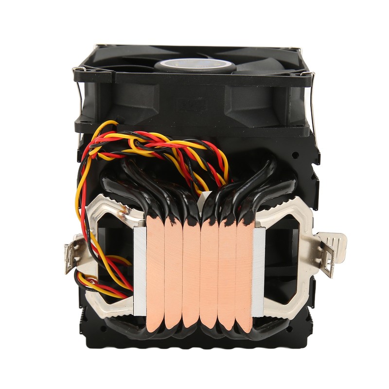 CPU Cooling Fan 6 Heat Pipes Quiet 3 Pin PC
