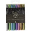 Kelly Creates 718813435550 Metallic Jewel Brush Pens 8/Pkg