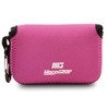 MegaGear MG1032 Ultra Light Neoprene Case with Carabiner for Panasonic Lumix DMC-LX10 Camera - Hot Pink