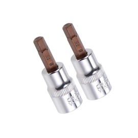 TA-VIGOR 2Pcs Hex Bit Socket, 3/8" Drive x H6 (4mm) Allen Key Socket, Premium S2 Steel Bits, Hex Bit with 38mm Length for Ratchet Wrench, Torque Wrench, Slide Bar, Impact Power Drills