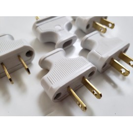 Antique 5 PACK Vintage White Antique Style Electrical Plug Cloth Covered Wire Lamp Cord