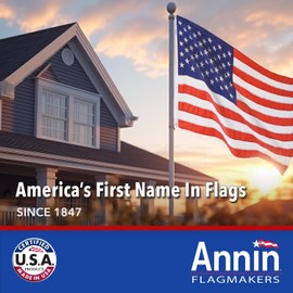 Annin Flagmakers (2710) Tough-Tex American Flag, Made in USA, 3 x 5 Feet, Polyester