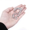 TACRAY Compact Carabiner Keychain Clip, Titanium EDC key holder, Anti-Lost