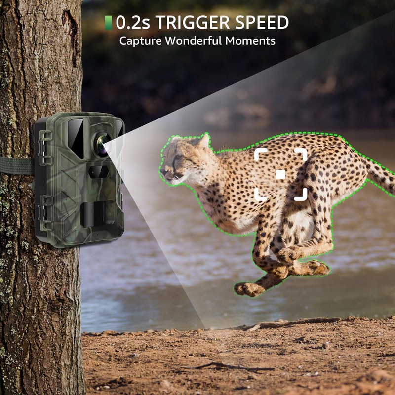 VanBangTec Mini Wildlife Camera 4K 50MP Wildlife Camera with Night