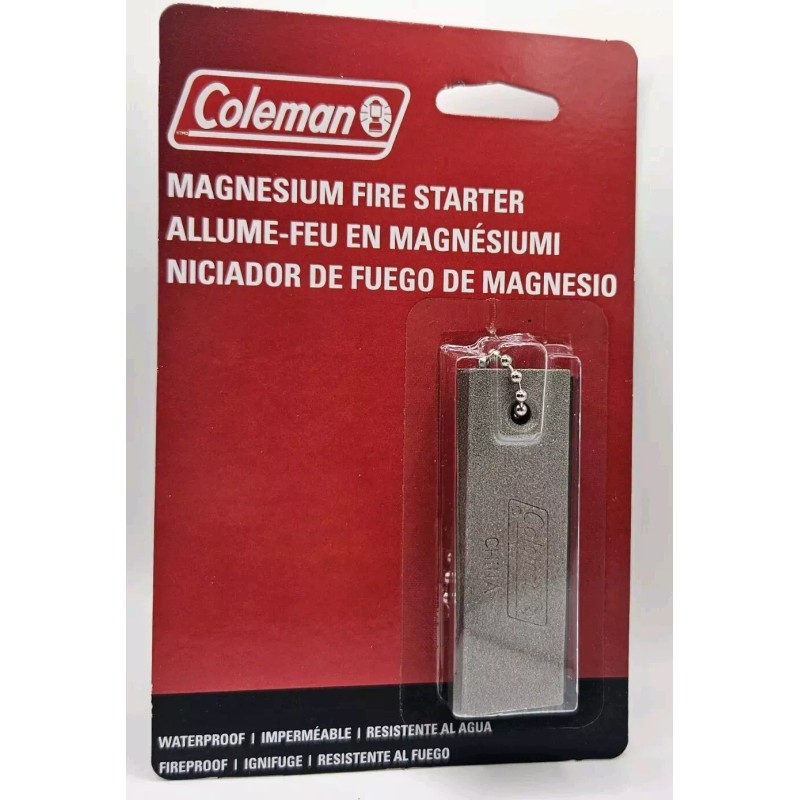 Coleman Magnesium Block Flint Fire Starter Striker Lighter Survival Camping