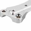 Unbranded Chrome Aluminum Cut Handlebar Riser Top Clamp For Harley