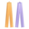 sourcing map 2pcs Folding Straight Ruler 30cm Metric Aluminum Alloy