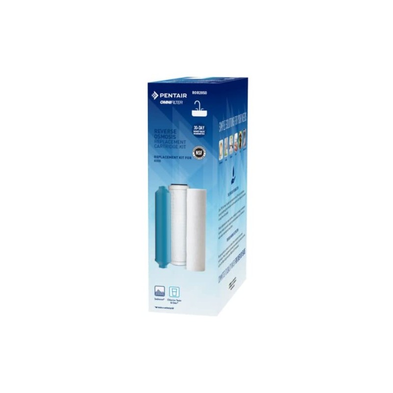 Pentair OMNIFilter ROR2050 Reverse Osmosis Replacement Cartridge Kit, For Use