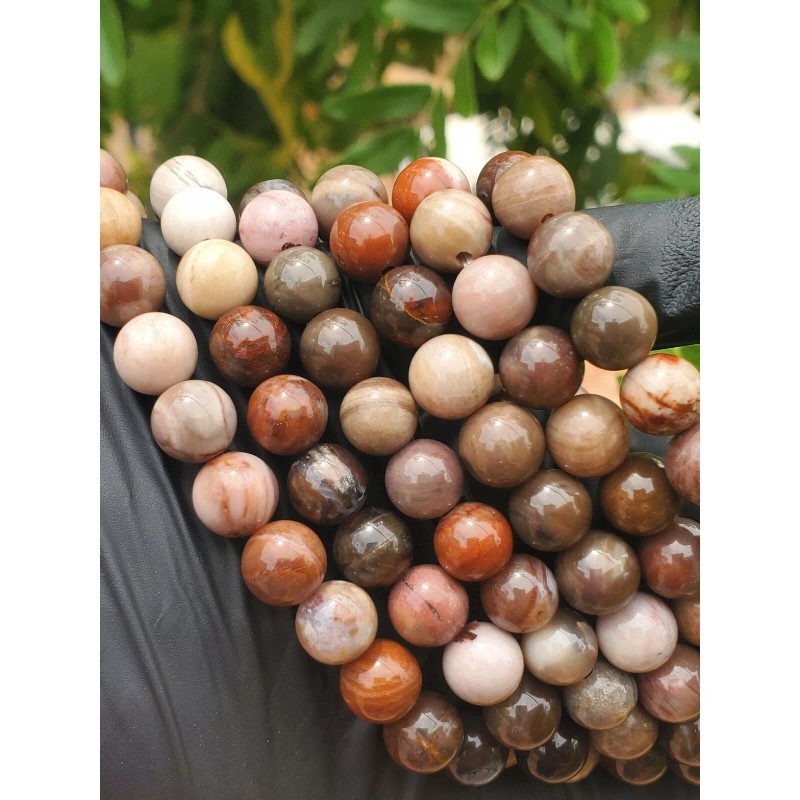 Crystals in Nature Polychrome Jasper Bead Bracelet (8mm) Natural Crystal