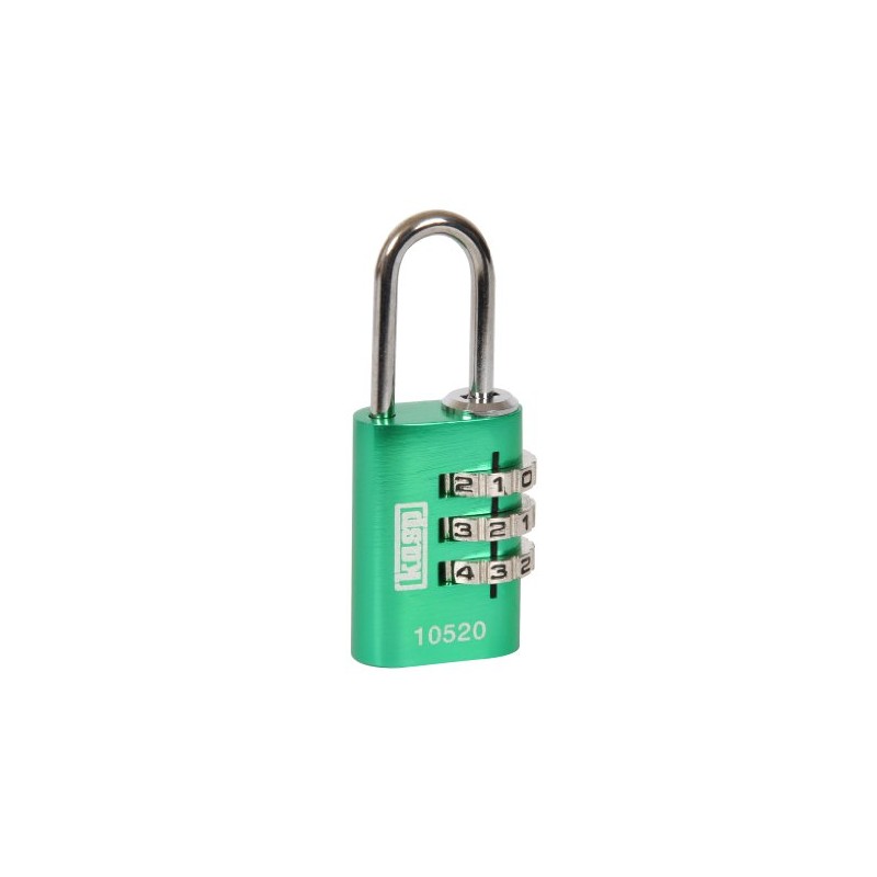 Kasp K10520GRED 105 Series Aluminium Combination Padlock - Green