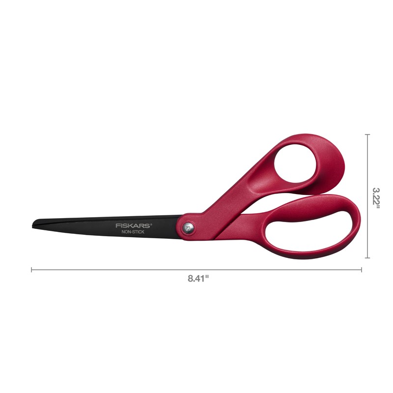 Fiskars® Non-stick Explore Collection Scissors, Wild Cherry (8 in.)