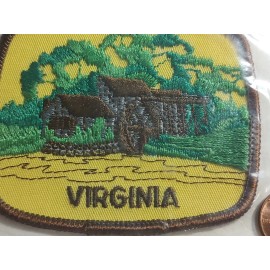 Virginia Souvenir Patch Badge Mill Stream Iron-on Voyager Vintage NEW