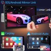 podofo Single Din Apple Carplay Car Stereo with Android Auto,