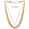 Gold Color Multi-Strand Mixed Chains, Layered Statement Necklace, Dress