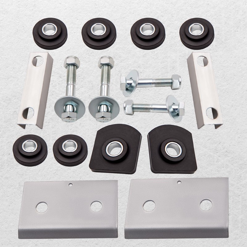 maXpeedingrods Hood Hinge Pivot Bushing and Mounting Bolt Set Kits