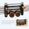 Double Wheel Bearing Roller with Sliding Blocks Table Saw Guide