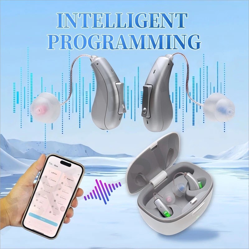 ClearTone OTC Hearing Aids With Bluetooth, Rechargeable Hearing Aids For