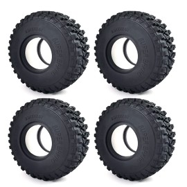 RC 2.9 Tires Rock Terrain Wheel Tires for 1/6 RC Rock Crawler Car Axial SCX6 JLU AXI05000 Upgrade Parts, 4PCS