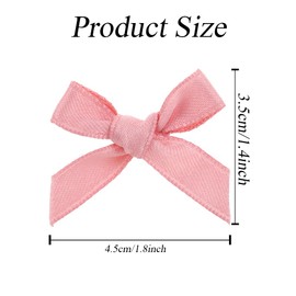 30Pcs Multi-Color Mini Ribbon Bows Craft Tiny Bows Satin Decoration Bowknot Sewing Accessories for Gift Wrapping DIY Hair Clip Wedding Birthday Embellishments