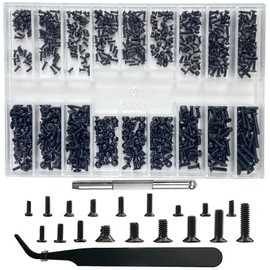 Small Repair Screw Kit BAZQU 660 Pcs Tiny Micro Screws Assortment Kit with Screwdriver for Eyeglass Sunglasses Spectacles Watches Jewelry