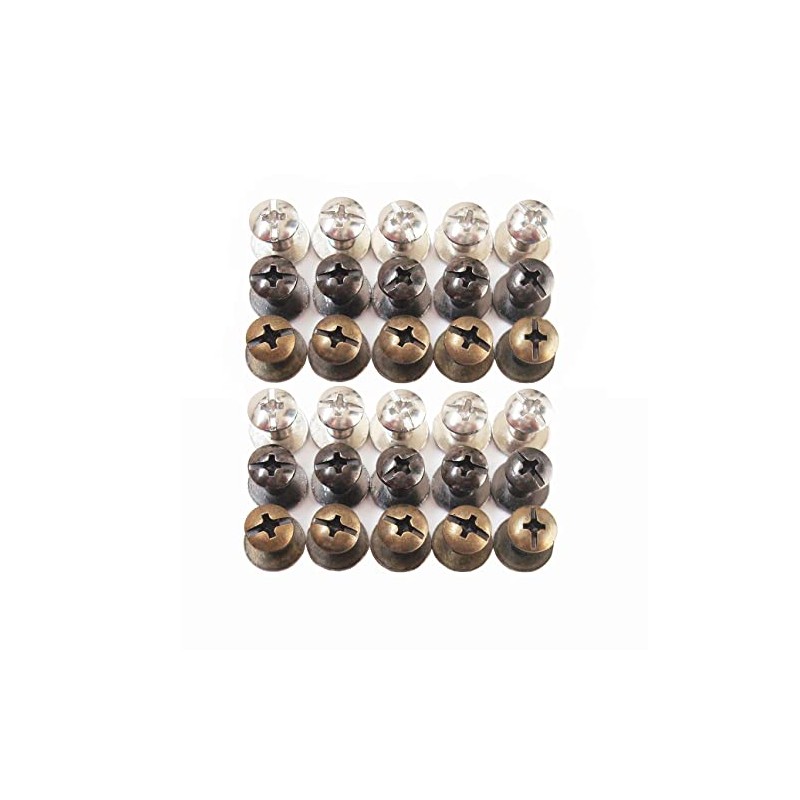 Chicago Screws Solid Belt Tack Screw,Post Fastener Leather Stud Repair