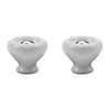 Tsnamay 6Pcs White Ceramic Knob Kitchen Door Cabinets Cupboard Single