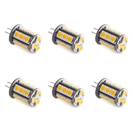 Makergroup T3 G4 Bi-pin LED Light Bulbs, 12VAC/DC Low Voltage 3Watt Daylight White 6000K for Outdoor Landscape Lighting Pathlights, Deck, Step, Paver Lights 6-Pack