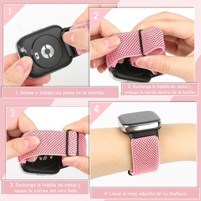 Huamanlou Correa de Nylon Compatible con Redmi Watch 3 active,