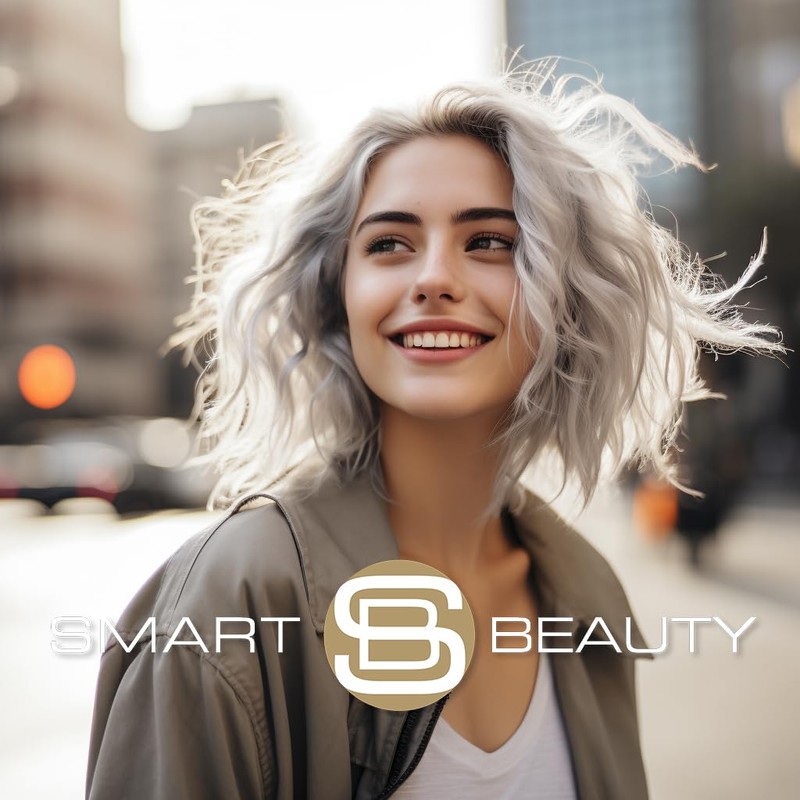 Smart Beauty | Metallic Silver Permanent Hair Dye |Professional Salon