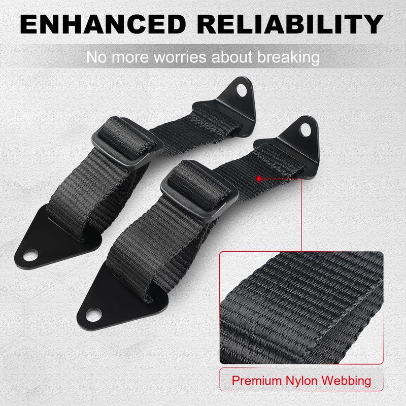 SKYJDM 2PCS Adjustable Door Limiter Straps Compatible with 2017-2023 Can-Am