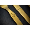 Laguiole Heritage Gold Dinerware Set; Premium Stainless Steel Knives, Forks,