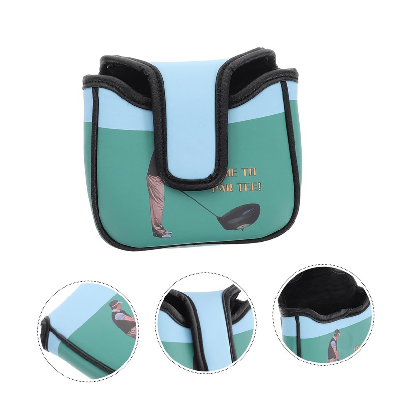 Gatuida Golf Putter Cover Square PU Leather Headgear for Mallet