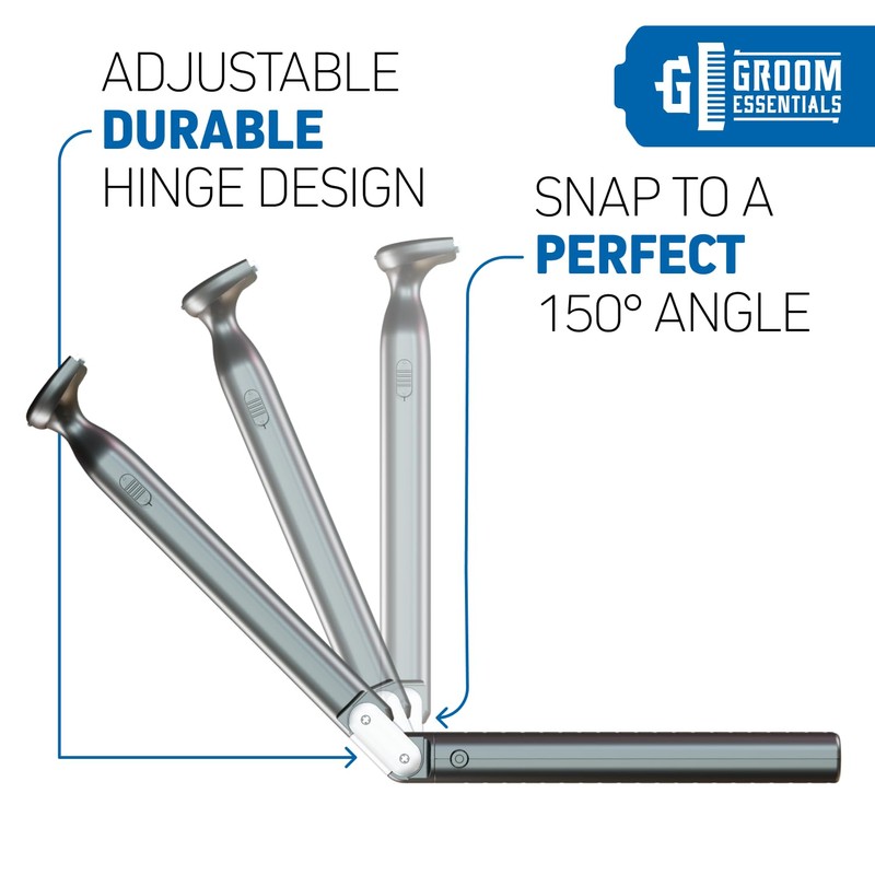 Chargeworx Electric Back Shaver and Body Hair Trimmer for Men