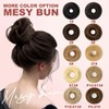 SPIKFN Real Hair Bun Set, 100% Human Hair, Natural Doughnut