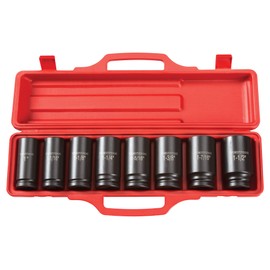 TEKTON 3/4 Inch Drive Deep 6-Point Impact Socket Set, 8-Piece (1-1-1/2 in.) | 4891