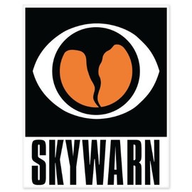 Skywarn Tornado car bumper sticker window decal 5" x 4"