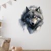GRAZDesign Wall Tattoo Wolf Black Wall Sticker for Living Room