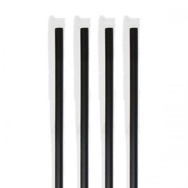 Straight straw black individually packaged 7/250 500 pieces / 일자 빨대 블랙 개별포장 7/250 500개