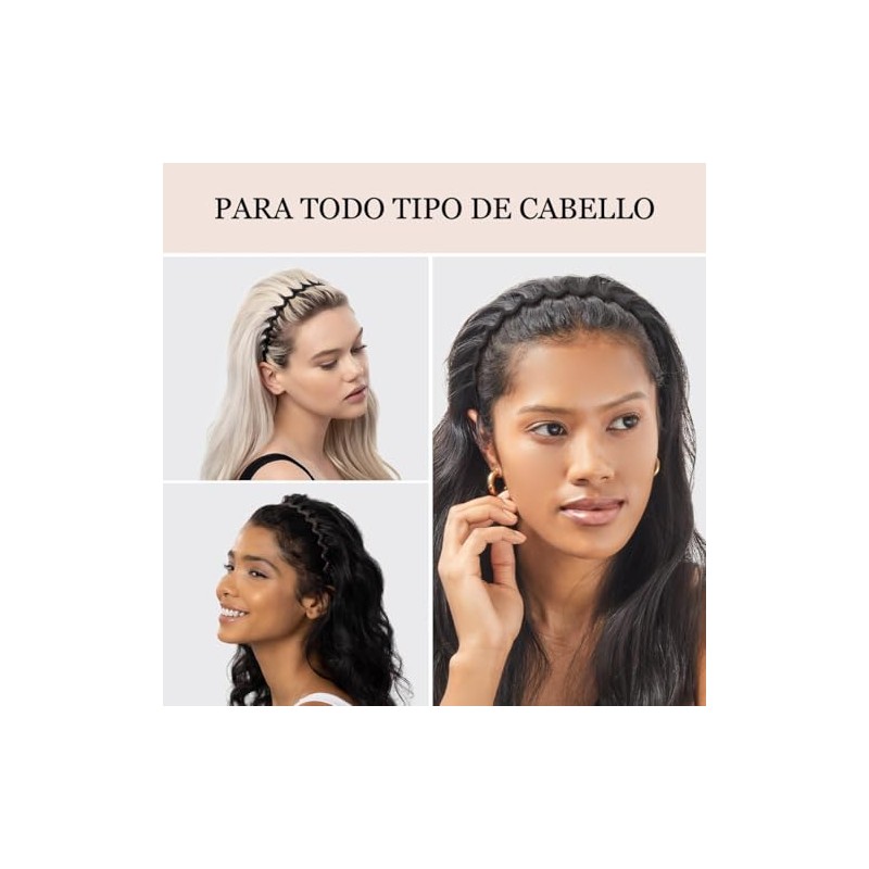 GeorgeX Diadema Ondulada, 2 Piezas Diademas Zigzag para Mujeres y