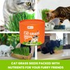 ZESTIGREENS Organic Cat Grass Seeds - Non-GMO Blend of Wheat,