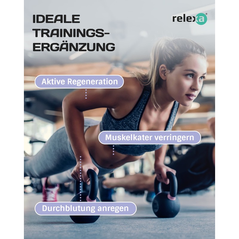 Relexa Mini Fascia Roller – Ideal for Massage for Muscle