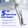 25 Pack Gutter Hangers, 5 Inch Gutter Guard with Speed