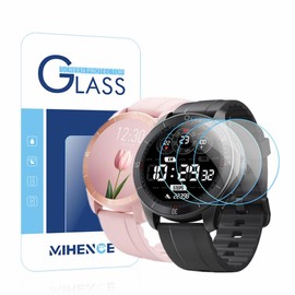 MIHENCE Screen Protector for IDW18 Fitness Smart Watch, 9H Tempered Glass Protective Film Compatible for Quican IDW18 / TOOBUR IDW18 Smart Watch (3PCS)