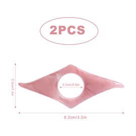 2pcs Reading Thumb Holder, Resin Bookmark Holder Thumb Ring Page Holder Book Reading Accessories for Book Reading Lovers Students Teachers (Pink, Emerald Green)