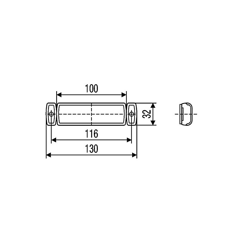 HELLA 2PS 008 645-187 Side Marker Light - 24V -