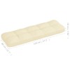 FAMIROSA Pallet Sofa Cushions 5 pcs Cream