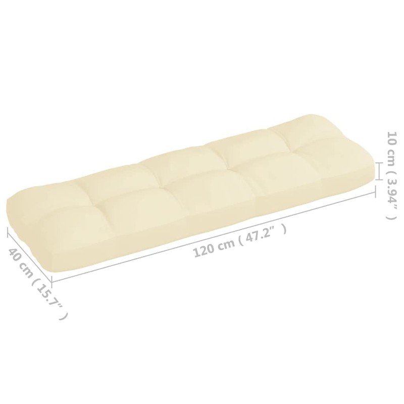 FAMIROSA Pallet Sofa Cushions 5 pcs Cream