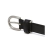 Hazzys (대구신세계)길이조절가능 블랙 실버버클 소가죽 여성 벨트 24mm HJBE5E407BK (Daegu